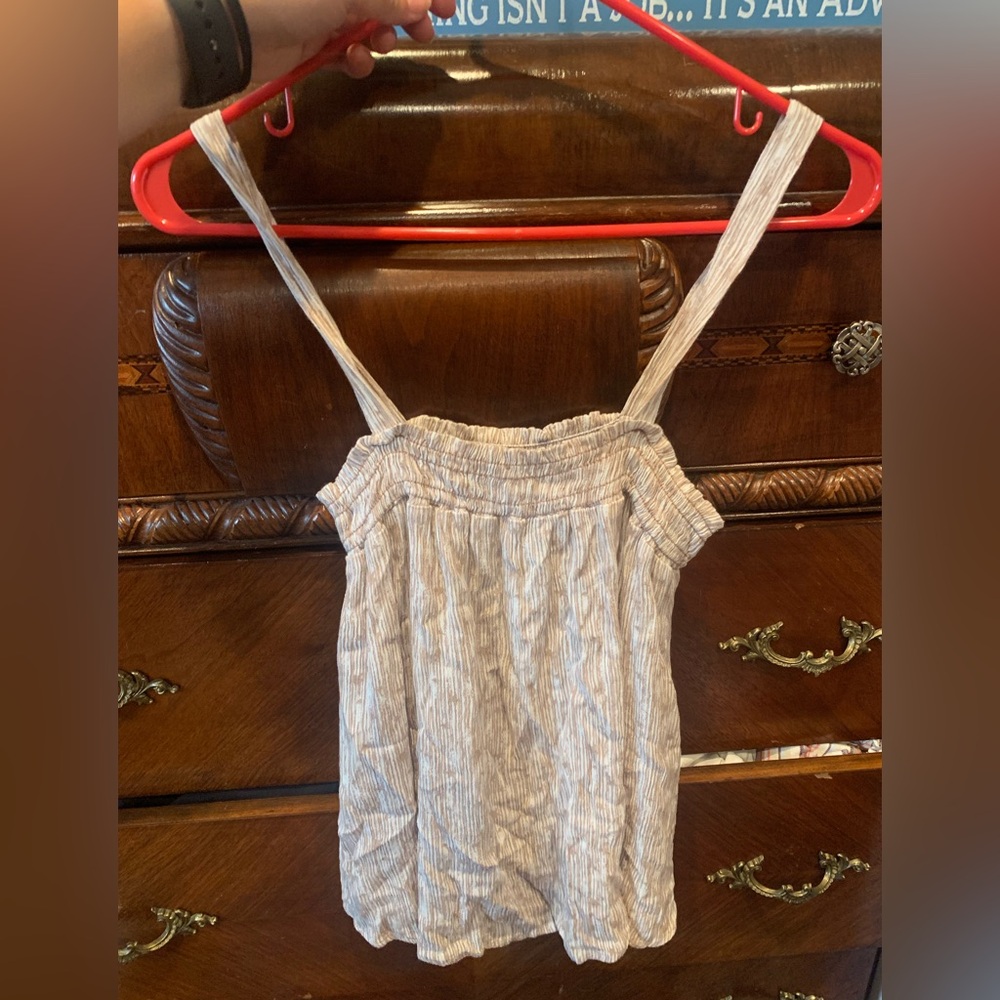 Final Touch Beige Textured Top